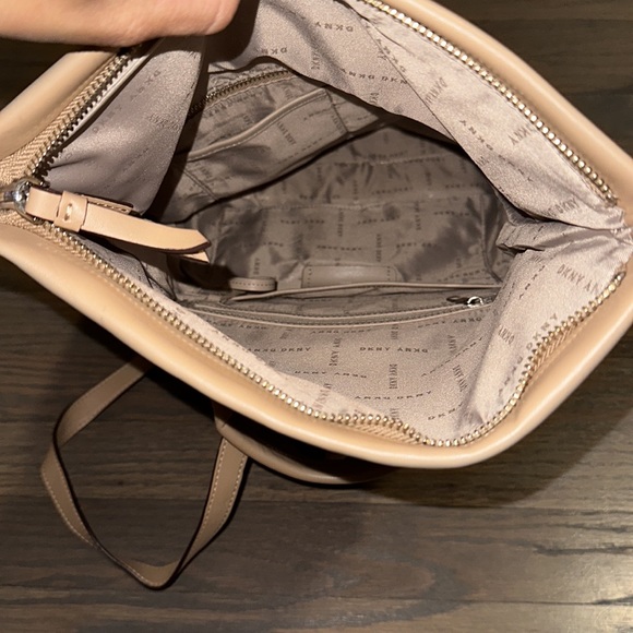 DKNY Beige/Nude Faux Leather Backpack 🎒 - Picture 3 of 3